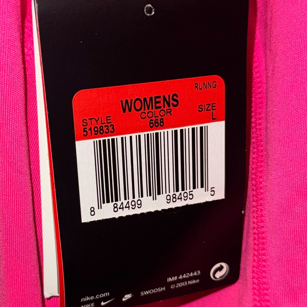 Nike Women's Vibrant Pink Long Sleeve Tee - Picture 6 of 8